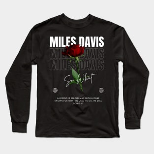 Miles Davis // Flower Long Sleeve T-Shirt